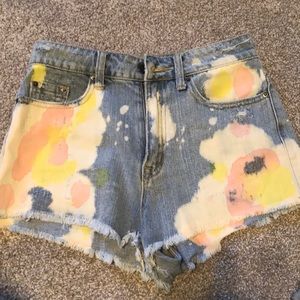 High rise cheeky shorts